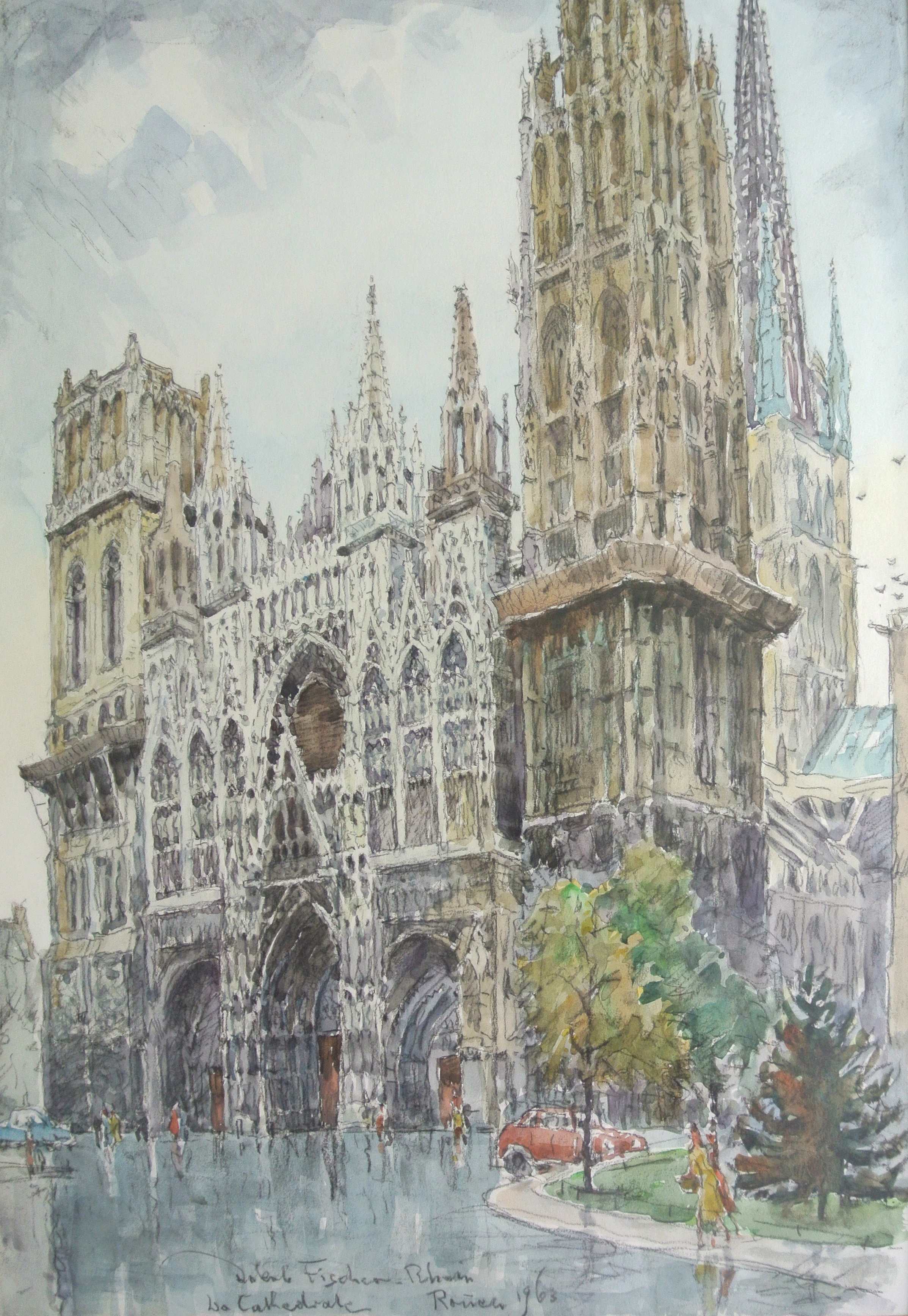 La Cathedrale, Rouen, 1963 für vergrößerte Ansicht anklicken!