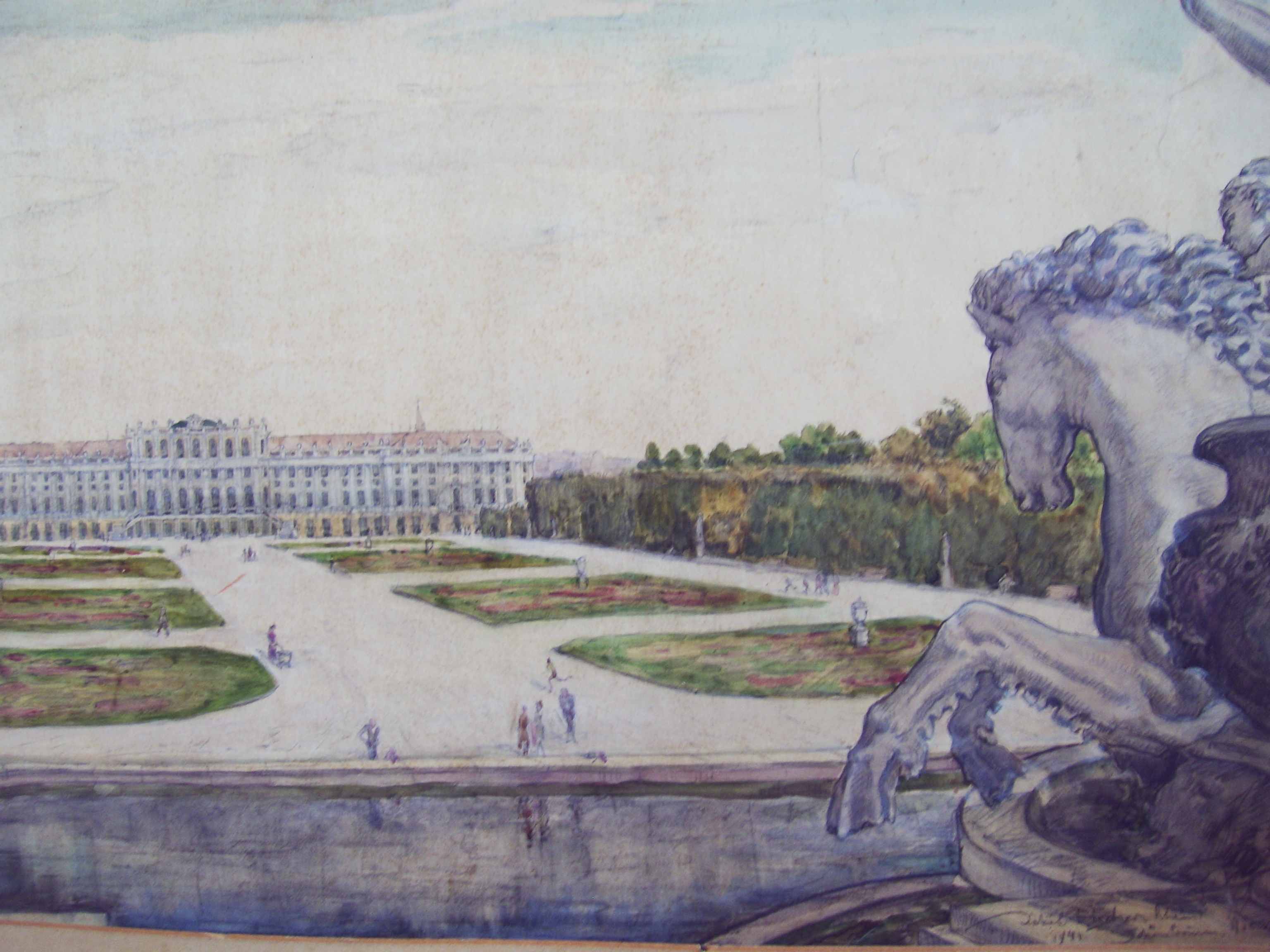 Schloss Scvhönbrunn, Wien, 1941, für vergrößerte Ansicht anklicken!