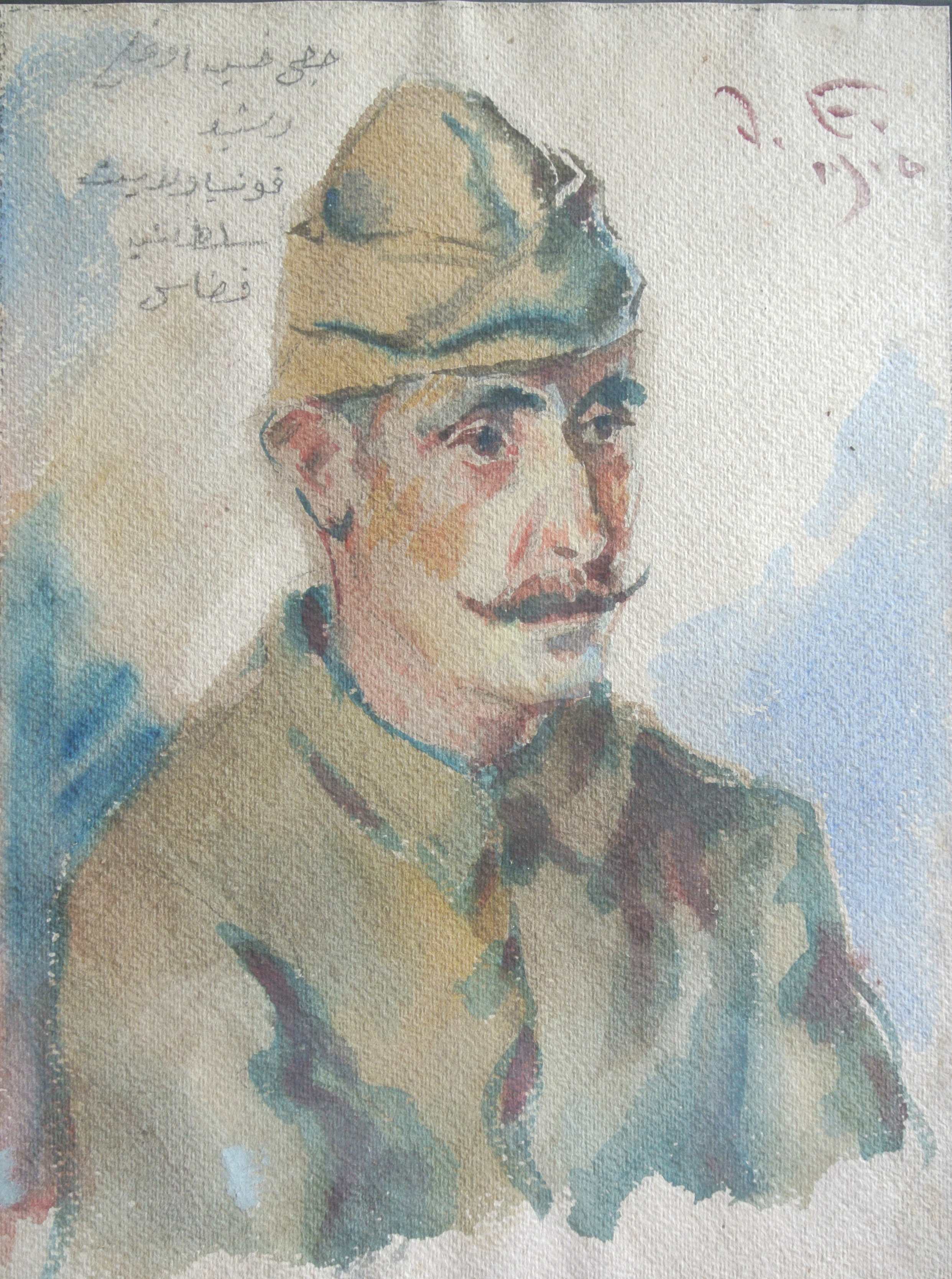 Portrait eines Soldaten, 1916, für vergrößerte Ansicht anklicken!