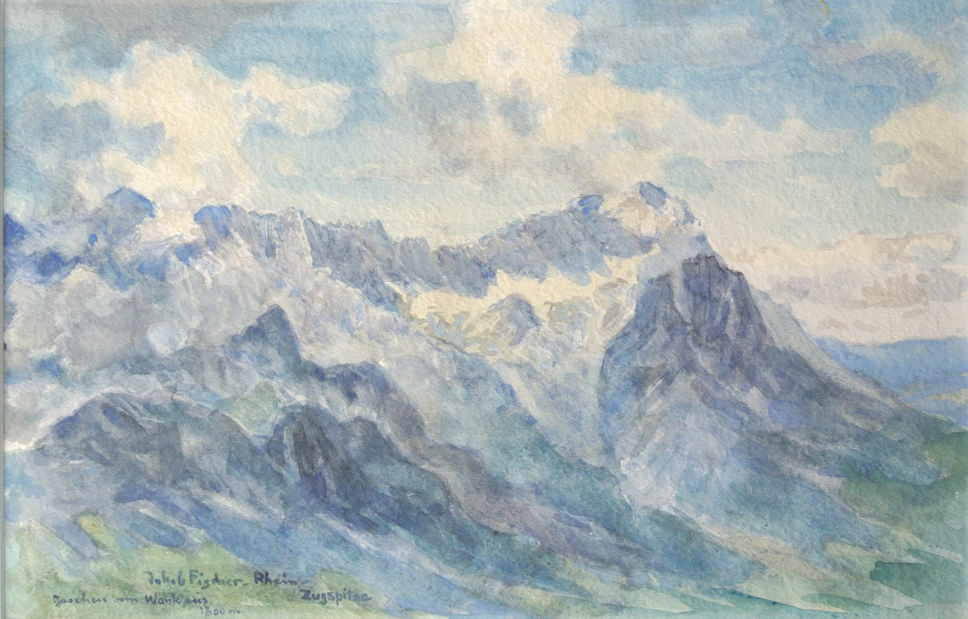 Zugspitze, um 1946, für vergrößerte Ansicht anklicken!